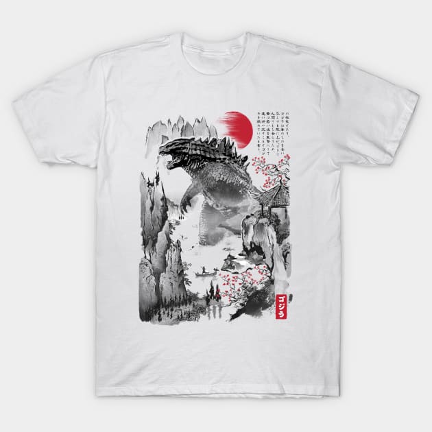 Gojira in Japan T-Shirt by DrMonekers